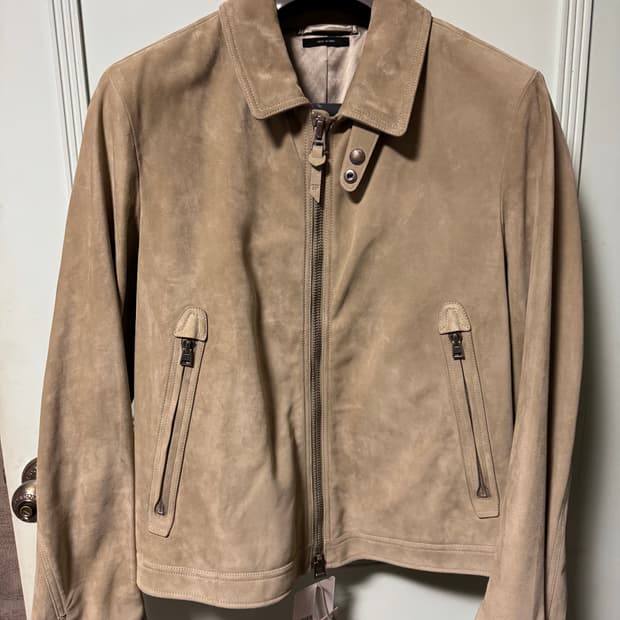 톰포드 캐시미어 스웨이드 블루종