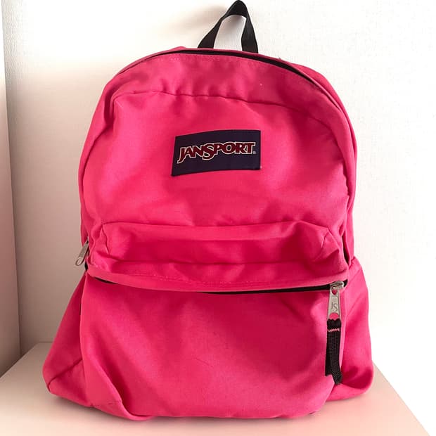 빈티지 잔스포츠 핫핑크 마젠타 백팩