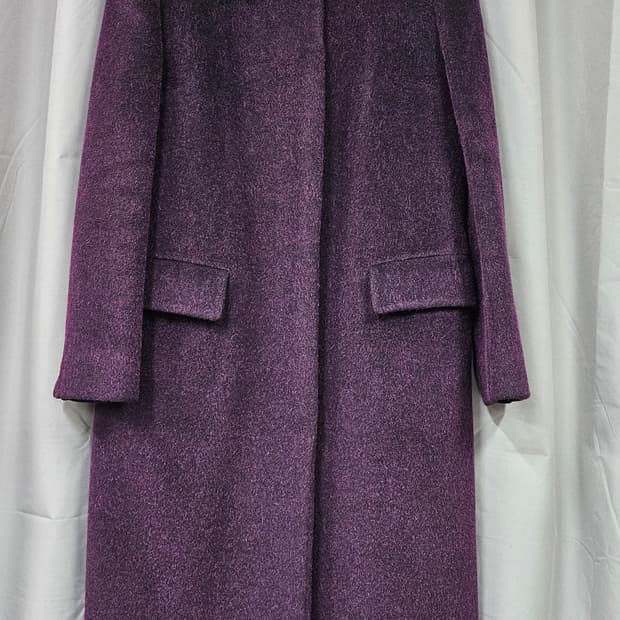 버버리 퍼플롱코트