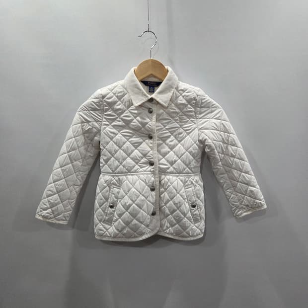 폴로랄프로렌 여아 퀼팅 자켓 화이트 6 