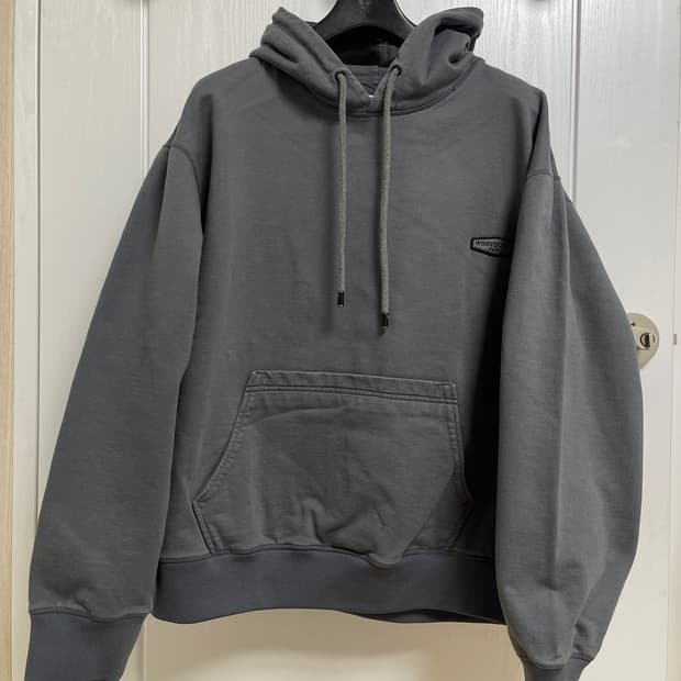 우영미 그레이 후드티 50사이즈