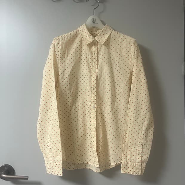 코튼 100% 도트 셔츠