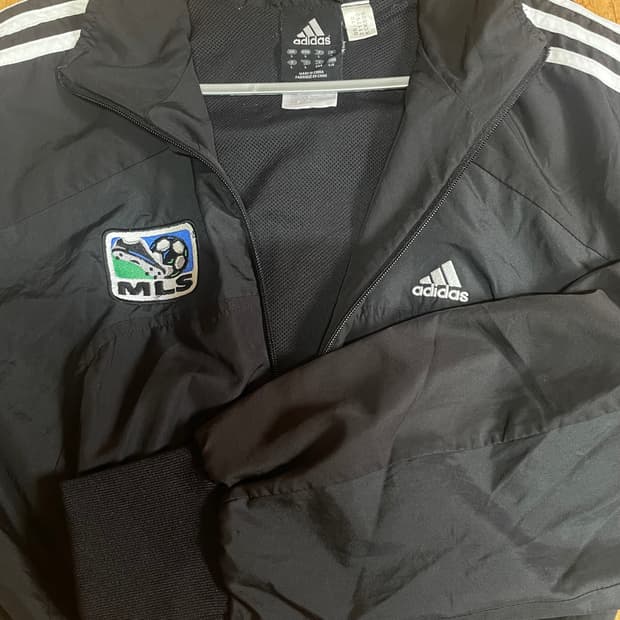 아디다스 블랙 바람막이 재킷 L 메이저리그사커MLS 윈드브레이커