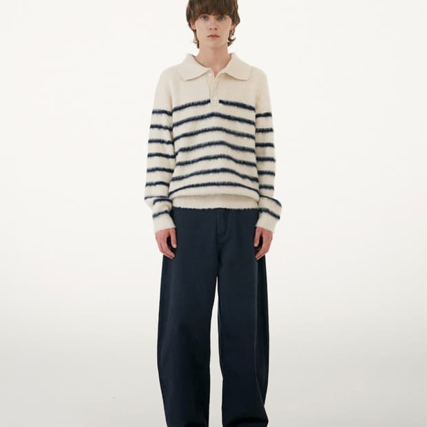 밀로 리플렉트 커브드 팬츠 [네이비/S] 인템포무드아캄후브스쿠어테이크이지