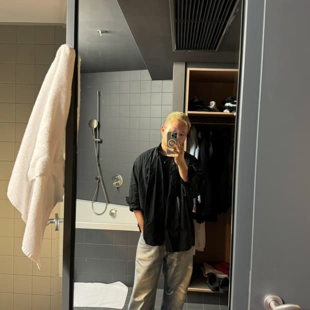 BORROWED BD SHIRT  (Black Voile)