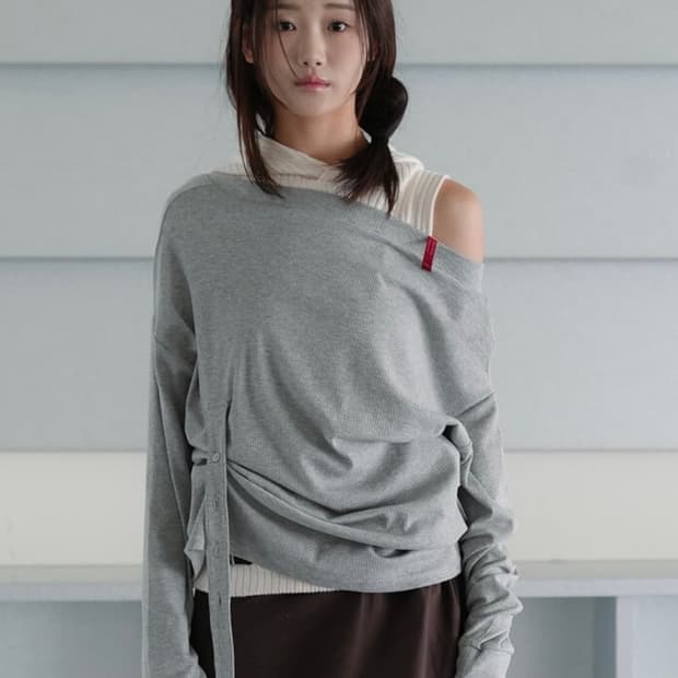 Yinandyang 인앤양하모니 그레이 웜업 탑