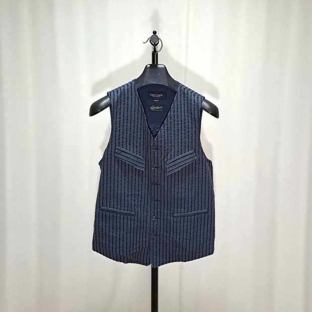 (택포) 이스트로그 이태리 원단 스트라이프 베스트 M B668