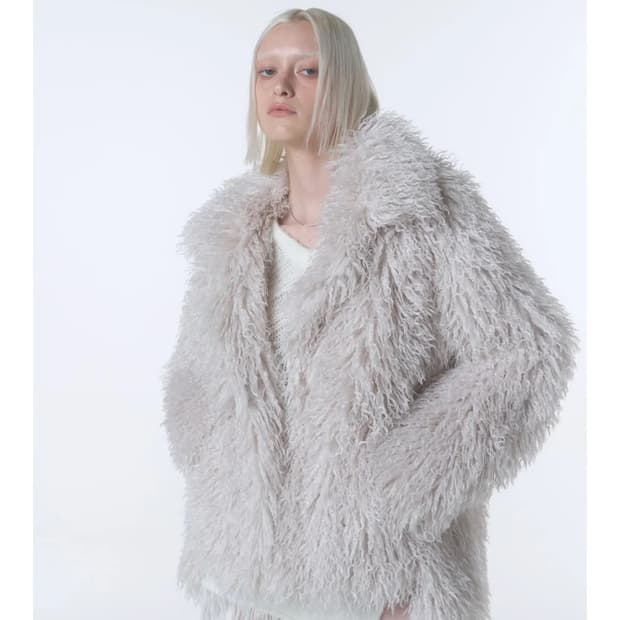 오디너리홀리데이 hairy fur jaket