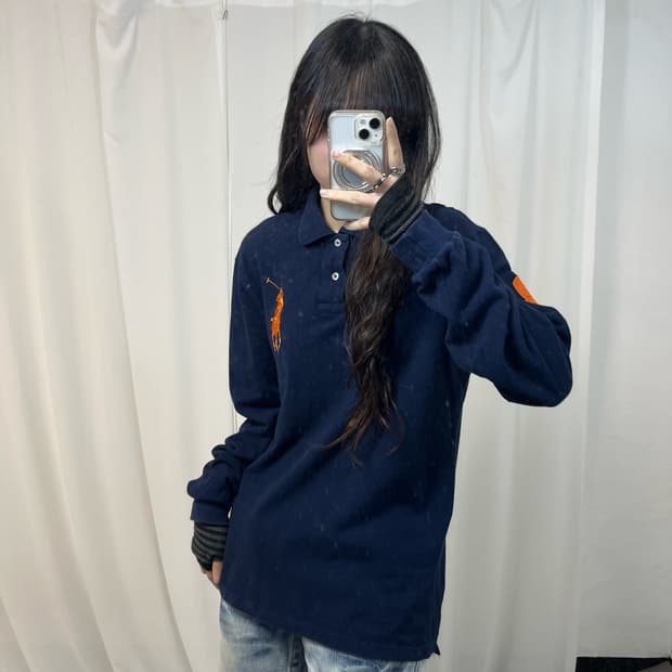 Polo Navy Big Pony Collar T-shirt 