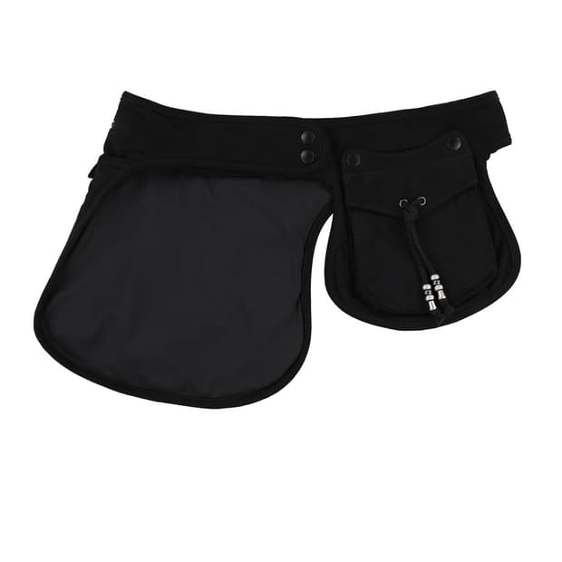 코이세이오 스웨이드 벨트 백 블랙