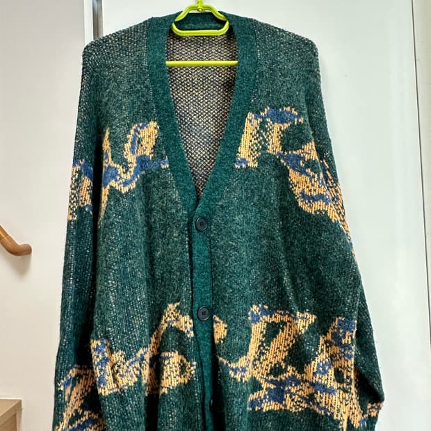 ZARA 자라 자카드 가디건 XL