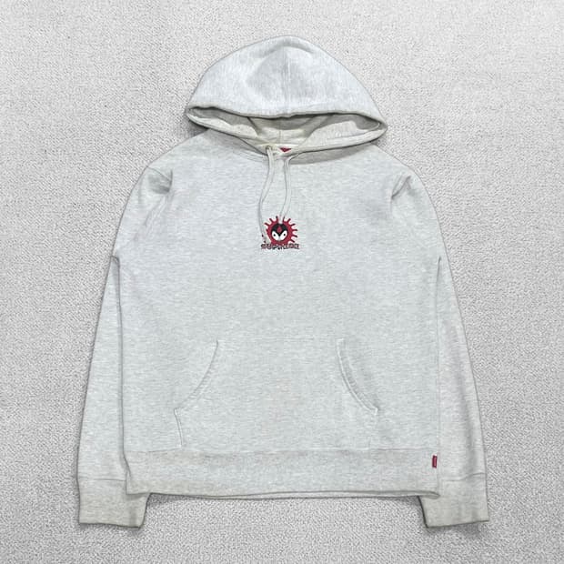 슈프림 Supreme 18fw 뱀파이어 후드티 애쉬 그레이