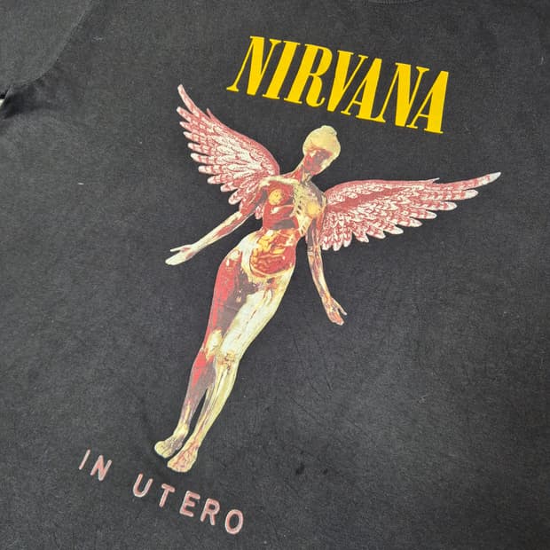 [M,실측 XL] 너바나 3집 IN UTERO 오피셜 티셔츠 -138