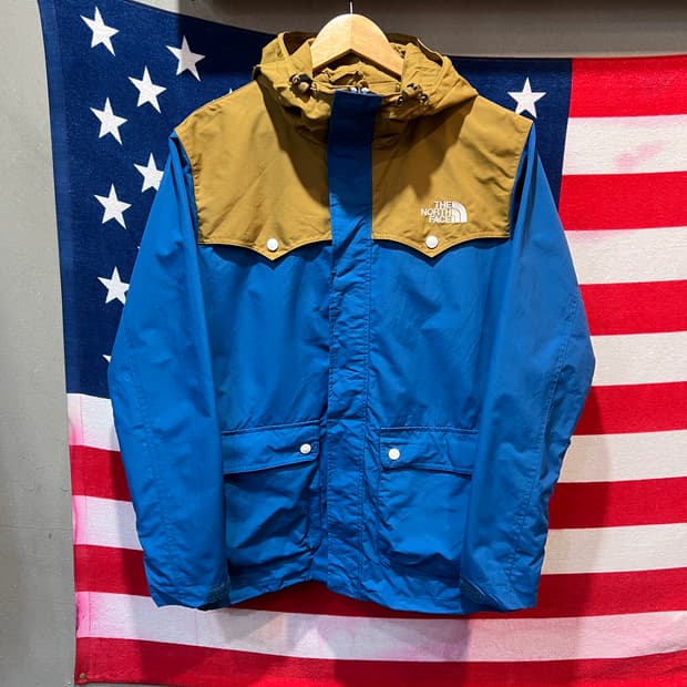 노스페이스 배색 후드 마운틴자켓