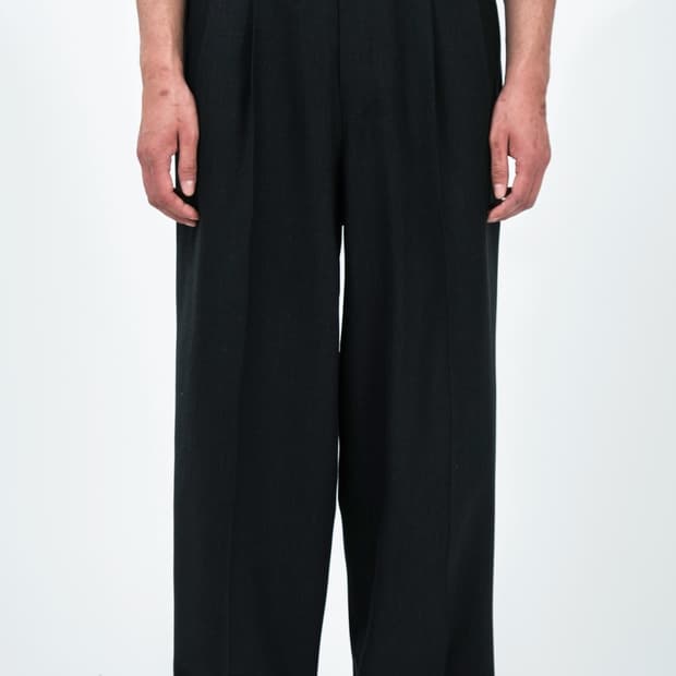 [2] 아프레쎄 26SS 울 와이드 트라우져 네이비