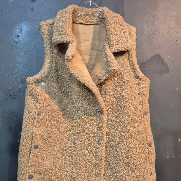 뽀글이 조끼 베스트  프리사이즈