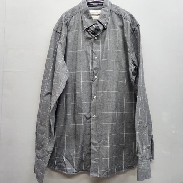 마시모두띠 윈도우페인 체크패턴 셔츠  2XL