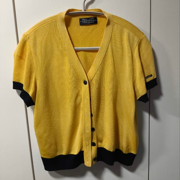 여성 시스템 크롭 가디건