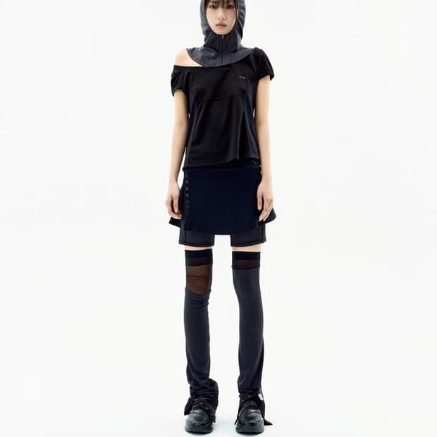 오호스 OJOS Button Slit Skirt Shorts