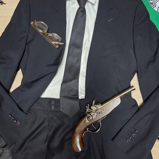 (~3~회 착)(금장 네이비 단추)돌체앤가바나 수트 자켓 블레이저 정장