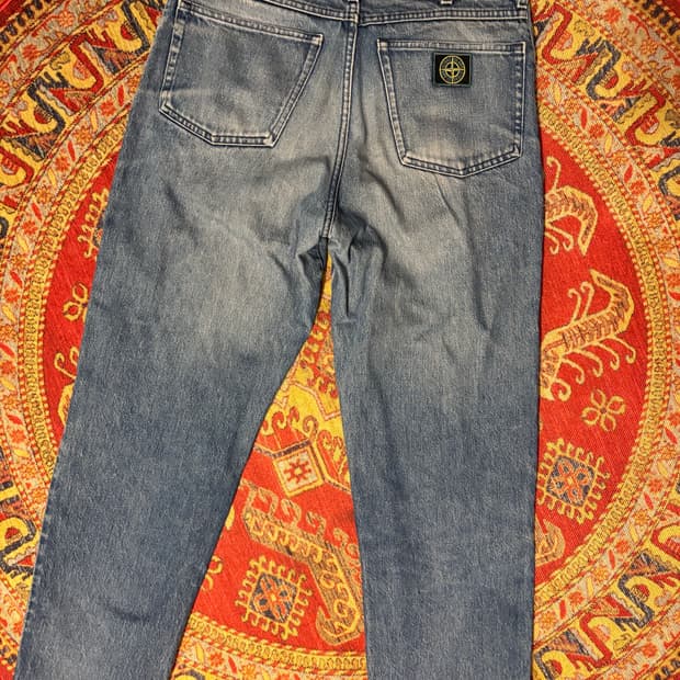 스톤아일랜드 80s 그린엣지 데님 청바지