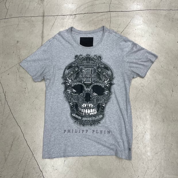 Philipp Plein SS15 one dollar skull t 