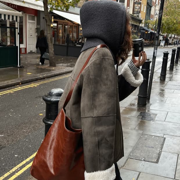 페미니크(FEMINIQUE)코벤트 무스탕/아방 벌룬핏