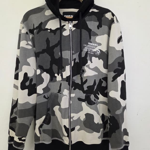 디젤 카모플라쥬 후드집업