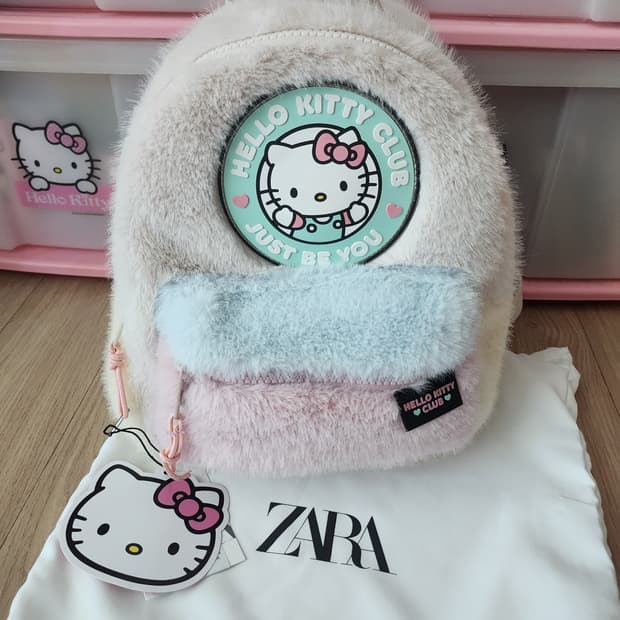 자라 헬로키티 콜라보 백팩