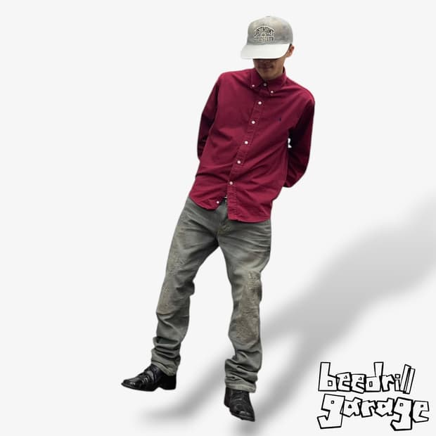 빈티지 사시코 디테일 데님팬츠