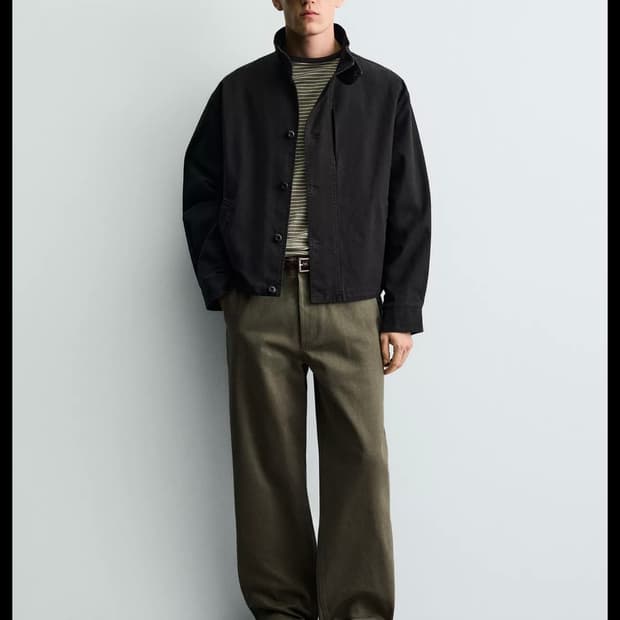 주우재 자라 박시핏 코튼 자켓