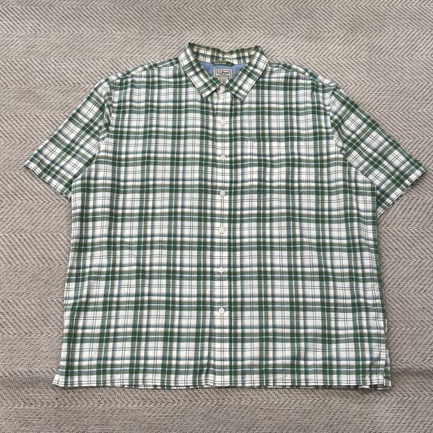 엘엘빈 체크 하프셔츠 r3794