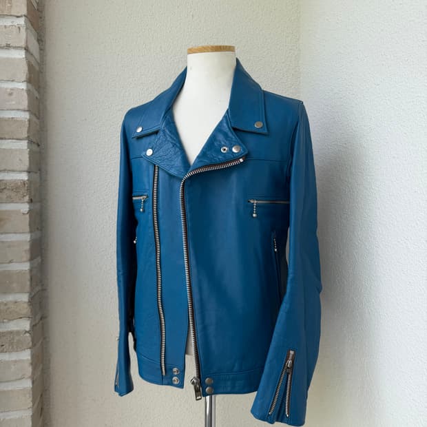 언더커버 blue rider's leather jacket. 가죽 라이더