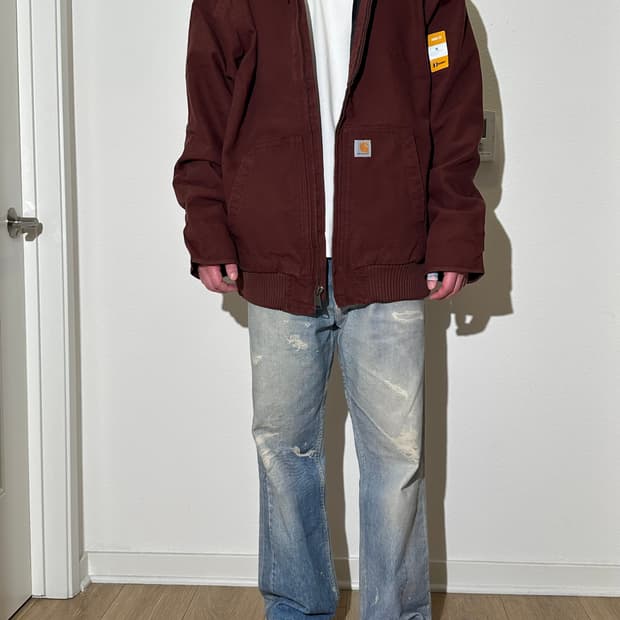 [XL] 칼하트 J130 워시드 덕 엑티브 자켓 다크시더