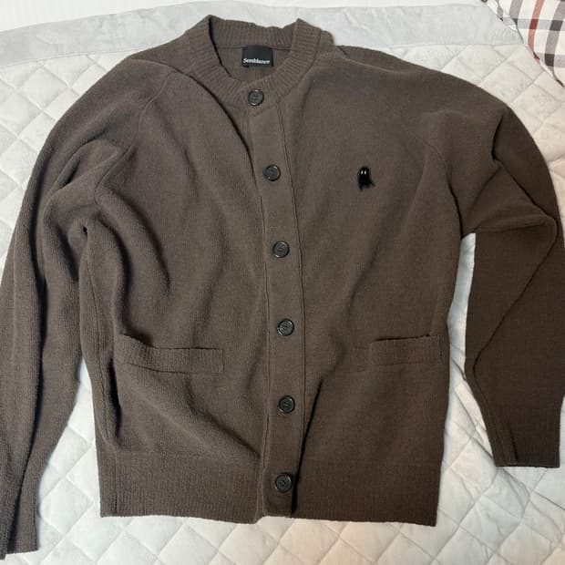 지오송지오 브라운 가디건 새상품