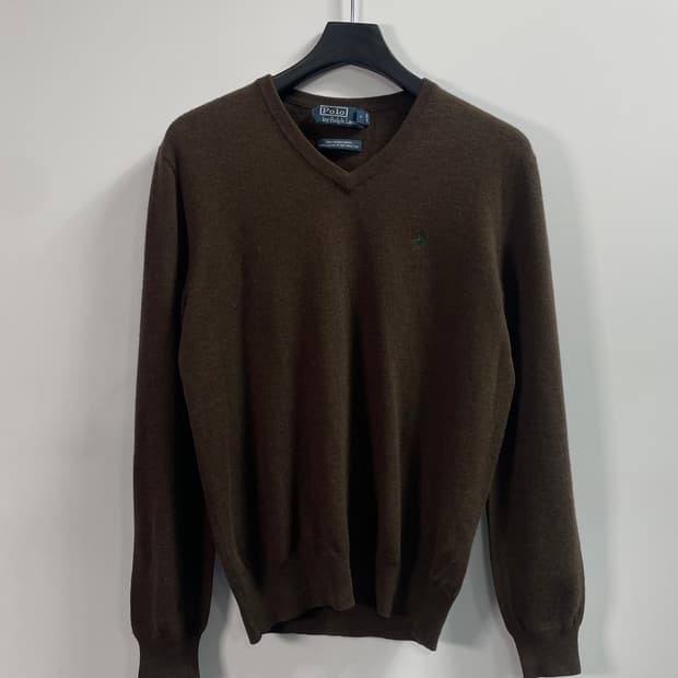 폴로 랄프로렌 메리노울 브라운 니트 (on.632) 