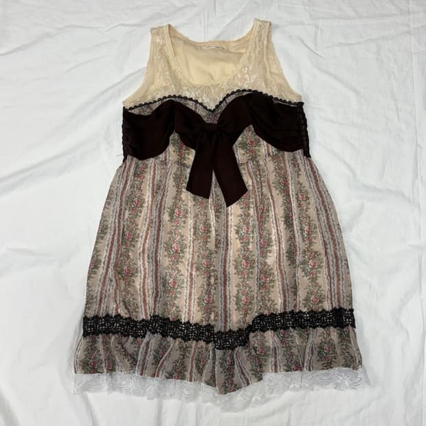 axes femme 빅리본 초코바닐라 원피스 