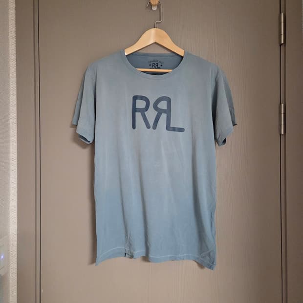 RRL 더블알엘 렌치 로고 반팔 티셔츠 L