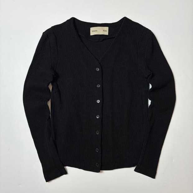 마뗑킴 20ss 리브드 미니멀 슬림 니트 가디건 PN8929