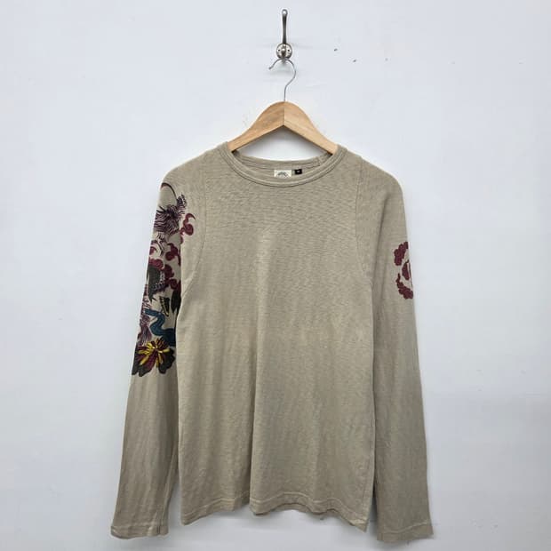 Japanese vintage 일본 빈티지 드래곤 자수 긴팔티 남m