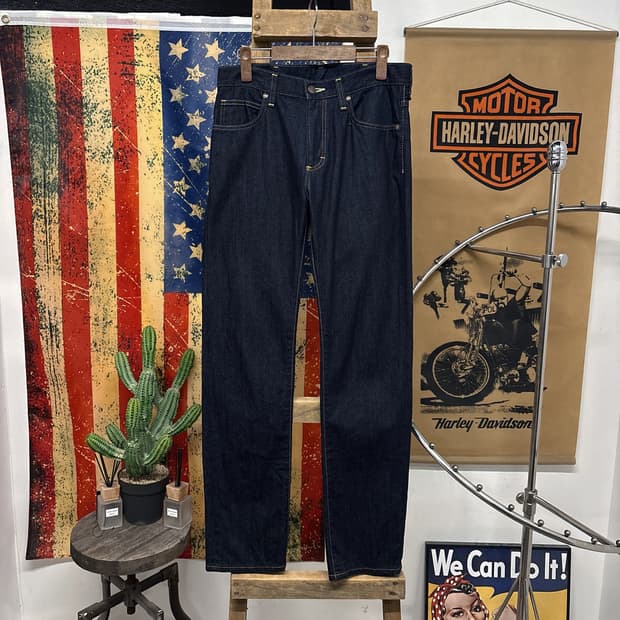 00s 랭글러 재팬라인 빅W 포켓 라이트코튼 데님팬츠 N1200   