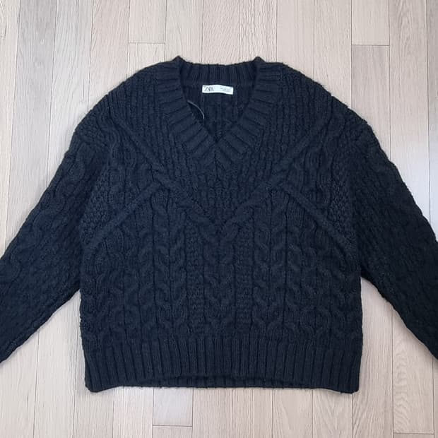 ZARA 자라 브이넥 오버핏 니트 S _ 여성