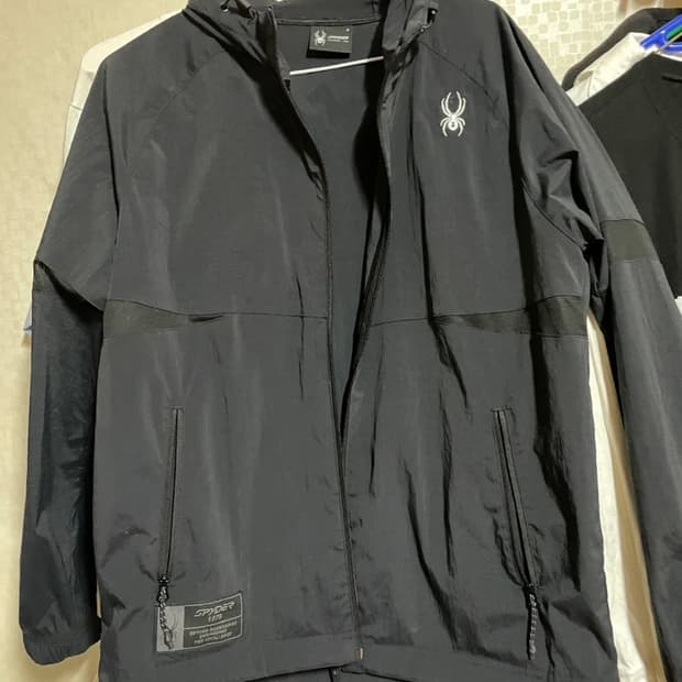 스파이더 자켓 블랙 S