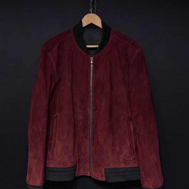 솔리드옴므 스웨이드 가죽 자켓 