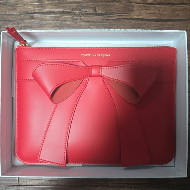 꼼데가르송 SA5100BB 빅보우 월렛 레드