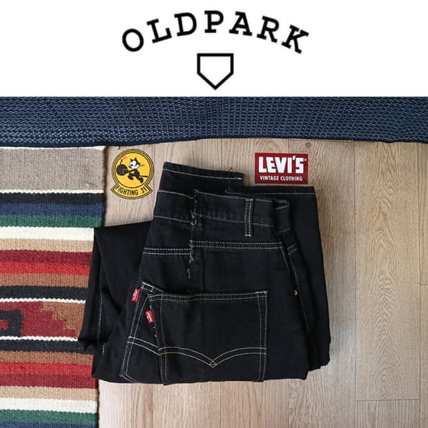
일본판 OLD PARK 올드 파크 리바이스 와이드 핏 커스텀 데님

