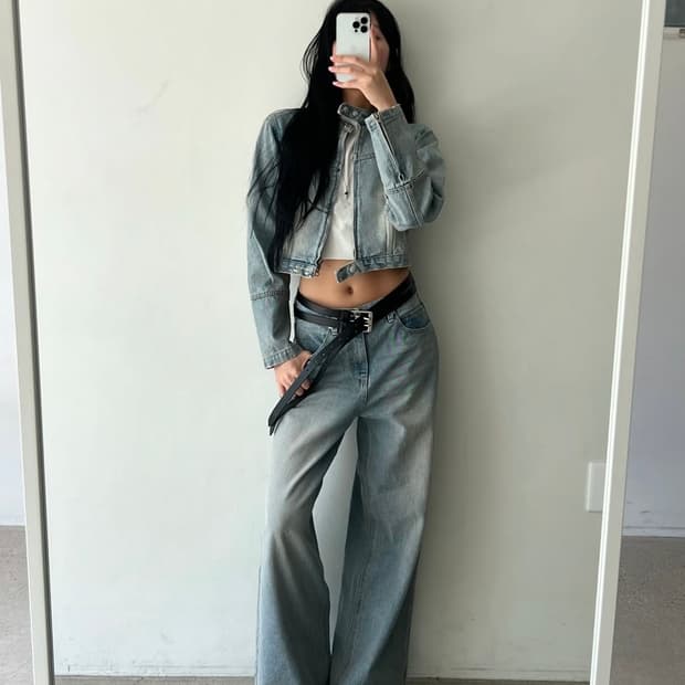 (새상품) 에스이영 로우 데님 s