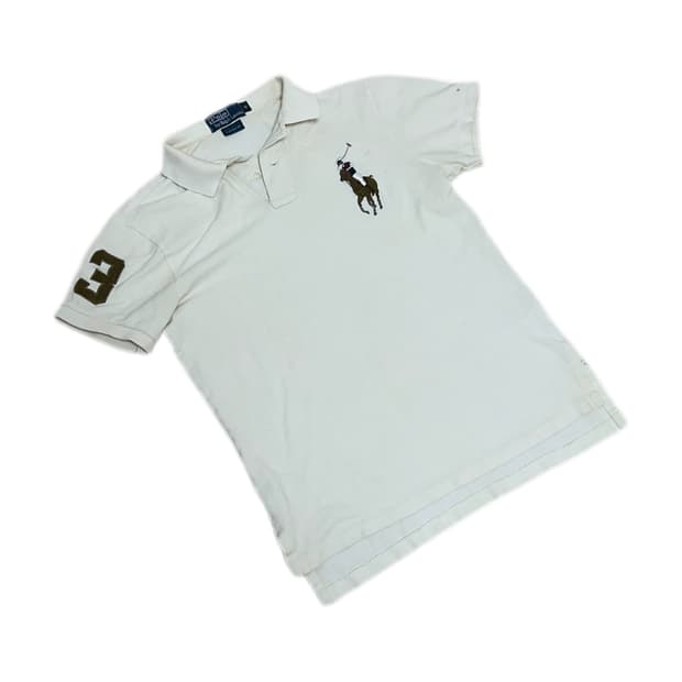 폴로 랄프로렌 아이보리 빅로고 pk티