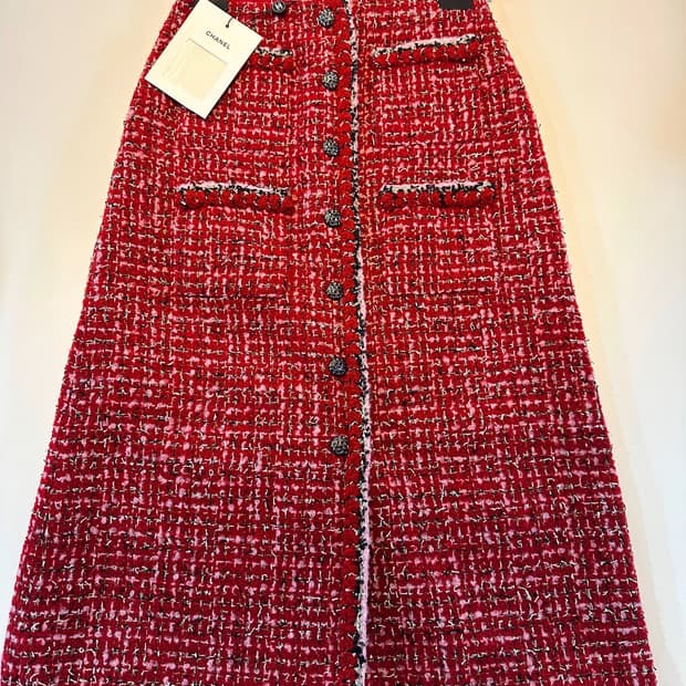 (새상품)샤넬트위드스커트(허리26-27)