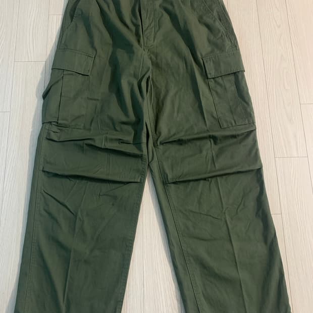 무신사 스탠다드 코튼 파라슈트 카고 팬츠 34